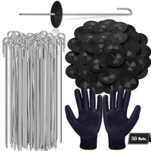 50PCS Solar Panel Bird Guard Clips & Gloves