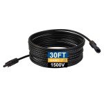 10ft UV Resistant Solar Extension Cable with Connectors