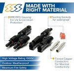 Waterproof Solar T-Connectors - 2 Pack