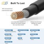 10ft UV Resistant Solar Extension Cable with Connectors