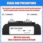 Yexiya 110A Solar Anti-Reverse Diode 400VAC