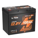 LiTime 12V 100Ah Bluetooth LiFePO4 Battery