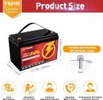 100Ah Lithium Battery with Bluetooth for Solar Use