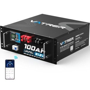 VATRER POWER 48V 100AH Lithium Battery for Solar
