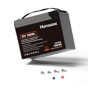 HumsiENK 12V 100Ah LiFePO4 Smart Battery