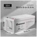 Renogy 12V 200Ah Deep Cycle AGM Battery