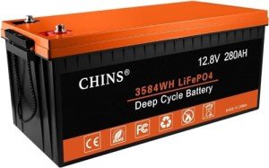 CHINS 12V 280AH LiFePO4 Lithium Battery with BMS
