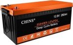 CHINS 12V 280AH LiFePO4 Lithium Battery with BMS