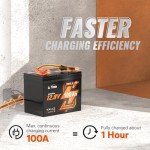 LiTime 12V 100Ah Bluetooth LiFePO4 Battery