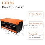 CHINS 12V 280AH LiFePO4 Lithium Battery with BMS