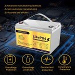 100Ah 12V LiFePO4 Lithium Battery for Solar Use