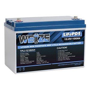 Weize 12V 100Ah LiFePO4 Lithium Battery with BMS