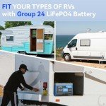 GrenerPower 12.8V 100Ah LiFePO4 Solar Battery