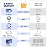 Meaycoty 12V 100Ah LiFePO4 Lithium Battery