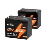LiTime 12V 100Ah Lithium RV Battery - 2 Pack