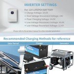 KEPWORTH 12.8V 100Ah LiFePO4 Rechargeable Battery