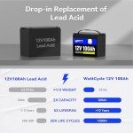 WattCycle 12V 100Ah LiFePO4 Lithium Battery