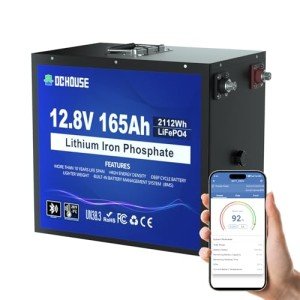 12V 165Ah LiFePO4 Lithium Battery with Bluetooth