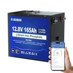 12V 165Ah LiFePO4 Lithium Battery with Bluetooth