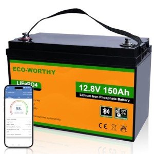 ECO-WORTHY 12V 150AH Bluetooth Lithium Battery