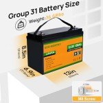 ECO-WORTHY 12V 150AH Bluetooth Lithium Battery