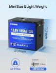 12V 165Ah LiFePO4 Lithium Battery with Bluetooth