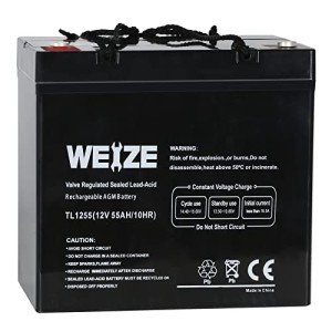 Weize 12V 55AH Deep Cycle Battery for Mobility