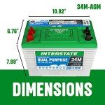 Interstate Batteries 12V AGM Dual Purpose Battery