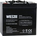 Weize 12V 55AH Deep Cycle Battery for Mobility