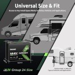 OKMO 12V 100Ah LiFePO4 Lithium Battery for Solar