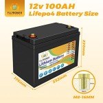 12V 100Ah LiFePO4 Deep Cycle Battery for Solar