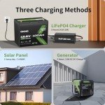 OKMO 12V 100Ah LiFePO4 Lithium Battery for Solar