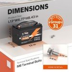 LiTime 12V 100Ah Lithium Battery with BMS