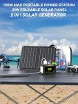 MARBERO Portable 88.8Wh Solar Generator with 21W Panel