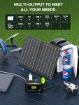 MARBERO Portable 88.8Wh Solar Generator with 21W Panel