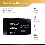 ExpertPower 12V 7Ah Sealed Lead Acid Battery
