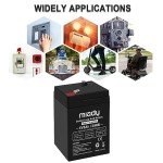 Miady 6V 5Ah Rechargeable Lead Acid Batteries - 2 Pack