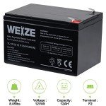 WEIZE 12V 12Ah Sealed Lead Acid Battery - 2 Pack