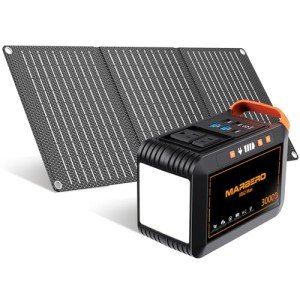 Portable 111Wh Solar Generator with 30W Panel