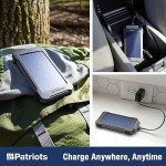 4Patriots Solar Power Bank: 8000mAh, 3 USB Ports