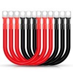 6PCS 2 AWG Battery Cables for Solar & Auto