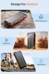 Portable Solar Charger 49800mAh with 4 Cables