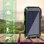 Portable 20000mAh Waterproof Solar Charger Power Bank