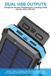 30000mAh Portable Solar Power Bank with Flashlight