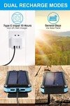 30000mAh Portable Solar Power Bank with Flashlight