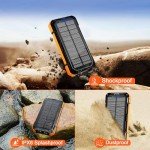 WONGKUO 49800mAh Solar Power Bank with Fast Charging