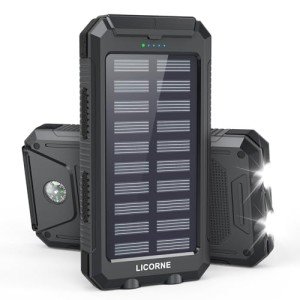 30000mAh Portable Solar Power Bank Charger