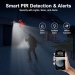 Solar Wireless Security Camera System with Touchscreen Monitor