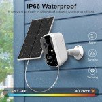 Solar Wireless Security Camera System with Touchscreen Monitor