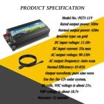 500W Grid Tie Solar Inverter for 12V Systems